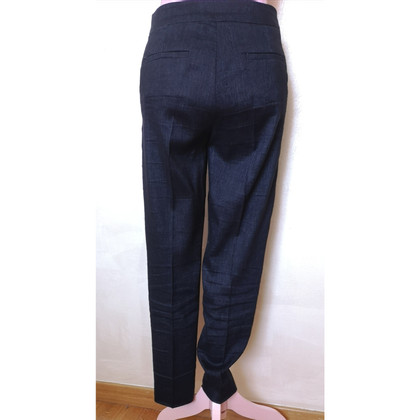 Max Mara Trousers Linen in Blue