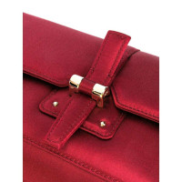 Yves Saint Laurent Clutch en Soie en Bordeaux