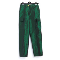 Chanel Paio di Pantaloni in Seta in Verde