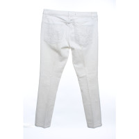 Tory Burch Jeans aus Baumwolle in Weiß