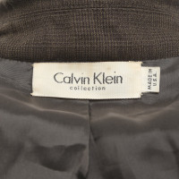 Calvin Klein Blazer Wol in Olijfgroen