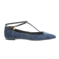 Tory Burch Slippers/Ballerinas Suede in Blue