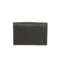 Trussardi Täschchen/Portemonnaie aus Leder in Schwarz