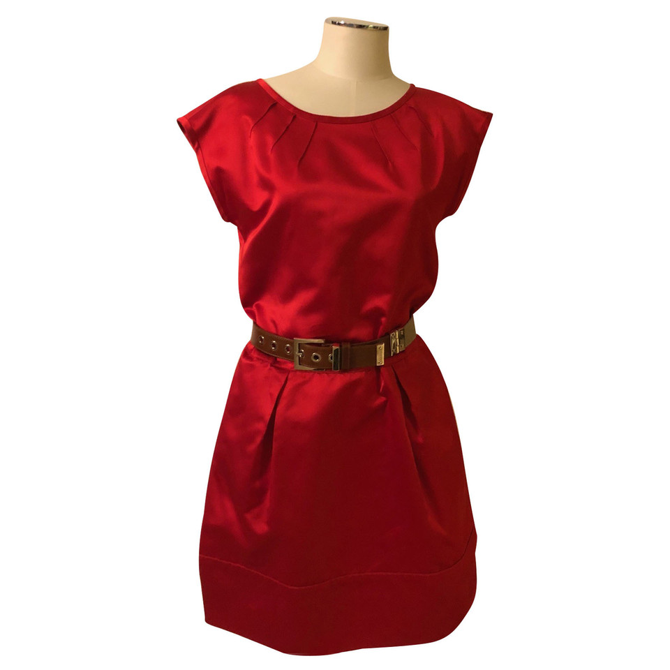Dolce & Gabbana Vestito in Seta in Rosso