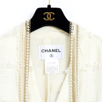 Chanel Giacca/Cappotto in Cotone in Crema