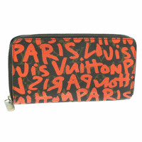 Louis Vuitton Tasje/Portemonnee Canvas in Oranje