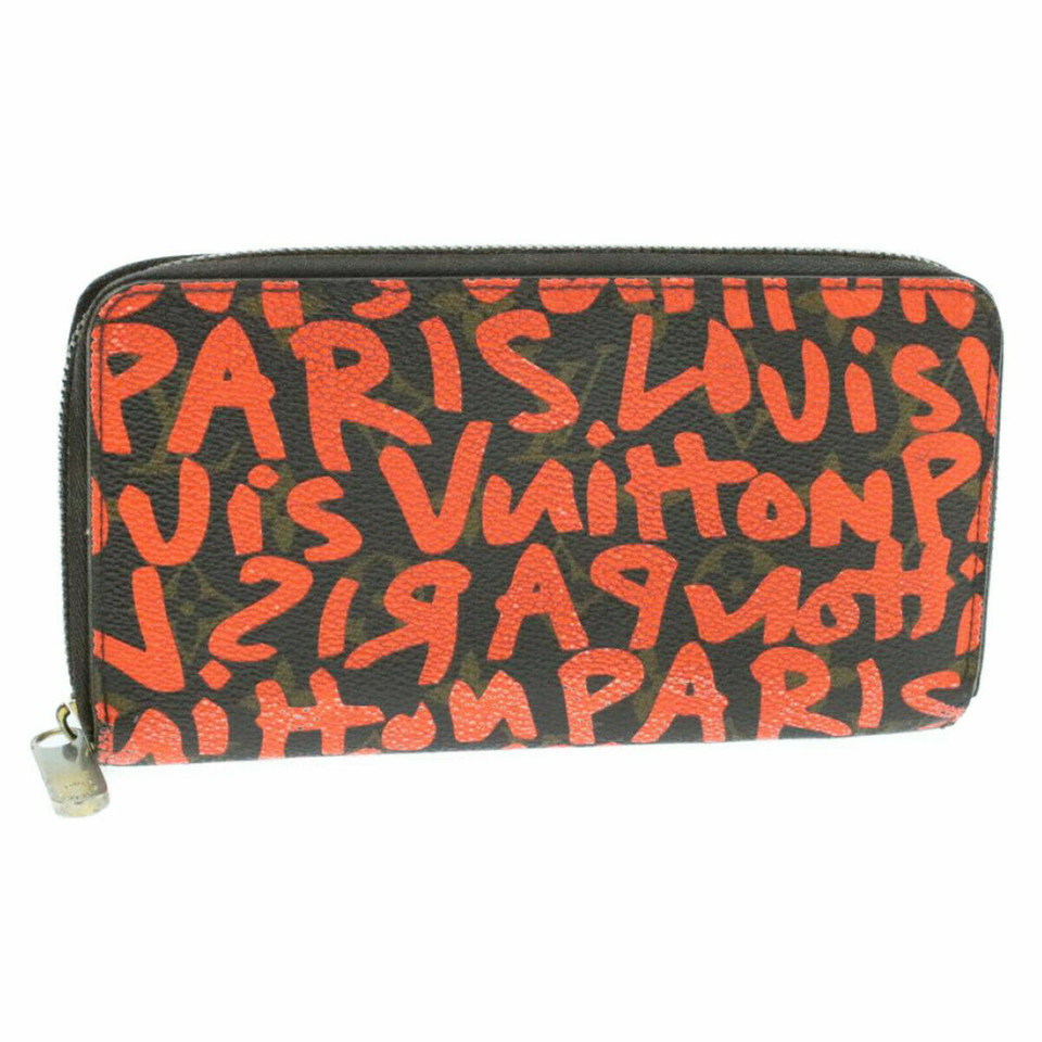 Louis Vuitton Tasje/Portemonnee Canvas in Oranje