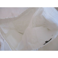 Massimo Dutti Hose aus Baumwolle in Weiß