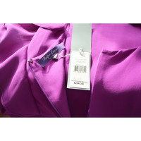 Ralph Lauren Purple Label Vestito in Seta in Fucsia