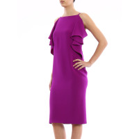 Ralph Lauren Purple Label Kleid aus Seide in Fuchsia