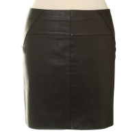 Theory Leather skirt in black 