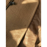 Carven Jacke/Mantel aus Baumwolle in Beige