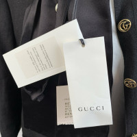 Gucci Giacca/Cappotto in Lino in Nero