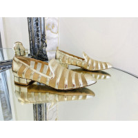 Emporio Armani Slippers/Ballerinas Leather in Gold