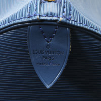 Louis Vuitton Keepall 50 Leer in Blauw