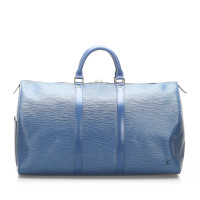 Louis Vuitton Keepall 50 in Pelle in Blu