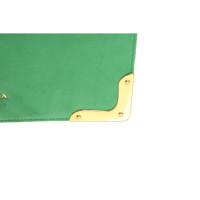 Prada Clutch Bag Leather in Green