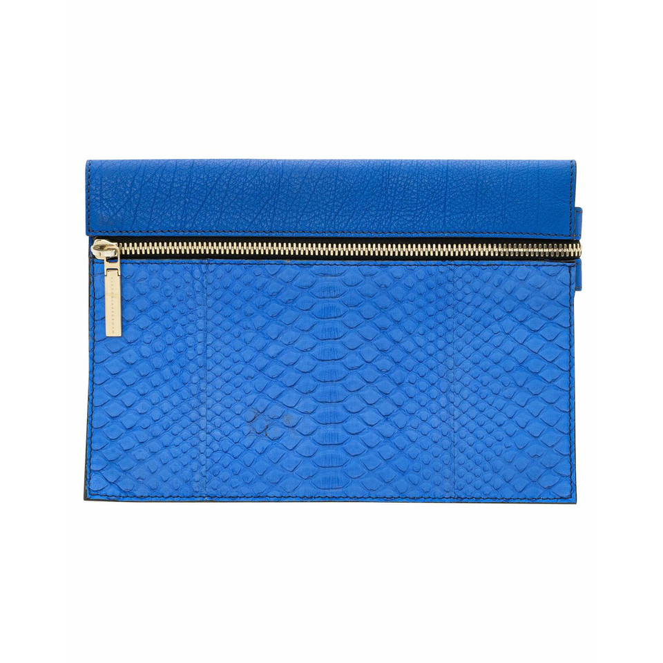 Victoria Beckham Clutch en Cuir en Bleu