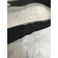 Yves Saint Laurent Cintura in Pelle scamosciata in Nero