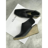 Céline Sandals Leather in Black