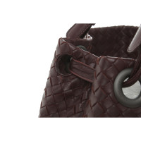 Bottega Veneta Handbag Leather in Bordeaux