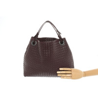 Bottega Veneta Handbag Leather in Bordeaux