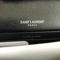 Saint Laurent Monogram Envelope Chain Wallet Leer