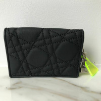 Dior Täschchen/Portemonnaie aus Leder in Schwarz