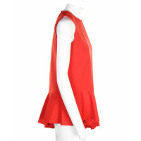 Tibi Top Cotton in Red