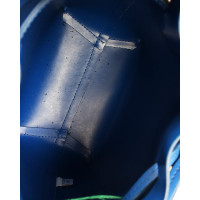 Mansur Gavriel Umhängetasche aus Leder in Blau