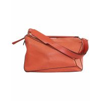 Loewe Puzzle Bag aus Leder in Orange