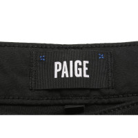 Paige Jeans Paire de Pantalon en Coton en Noir