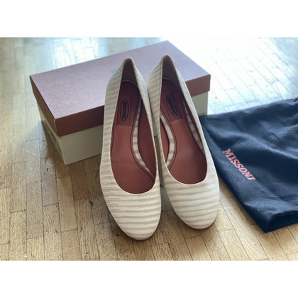 Missoni Slippers/Ballerinas Leather in Beige