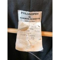 Philosophy Di Alberta Ferretti Giacca/Cappotto in Cotone in Blu