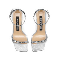 Sergio Rossi Sandals Suede in Silvery