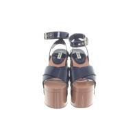 Miu Miu Sandals Patent leather in Blue