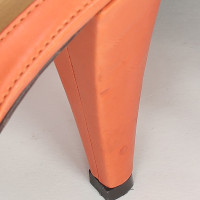 A. F. Vandevorst Pumps/Peeptoes aus Leder in Orange