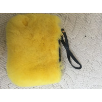 Gianni Chiarini Clutch Bag Fur in Yellow