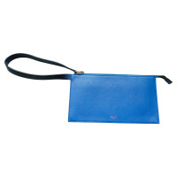 Céline Clutch Bag Leather in Blue