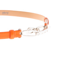 Andere merken Abro oranje lederen riem