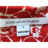 Diane Von Furstenberg Vestito in Cotone in Rosso