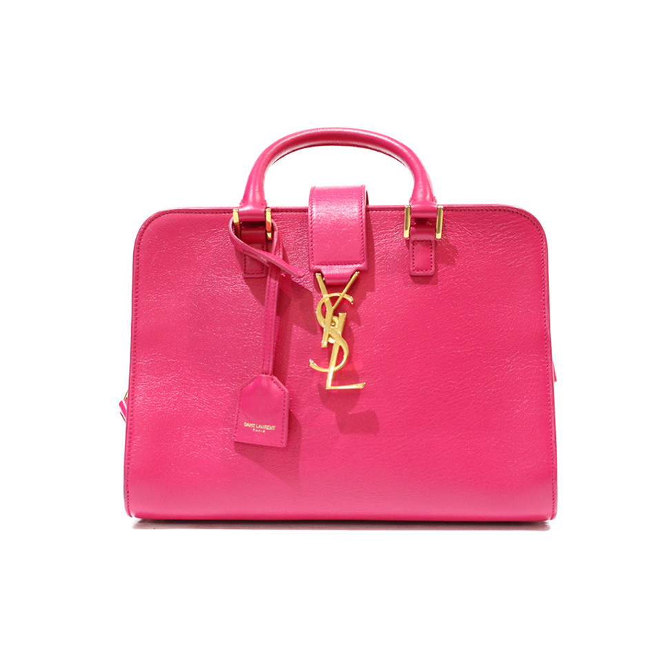 Saint Laurent Cabas Baby en Cuir en Rose/pink