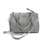Saint Laurent Cabas Baby Leather in Grey