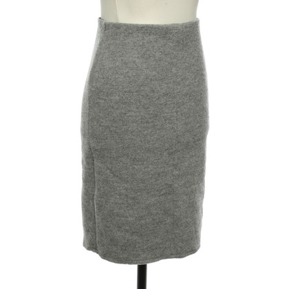 Topshop Skirt Wool in Grey