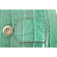 Manu Atelier Handtasche aus Leder in Grün