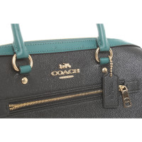 Coach Handtasche aus Leder in Schwarz