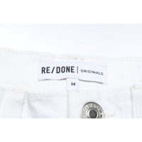 Re/Done Jeans aus Baumwolle in Weiß