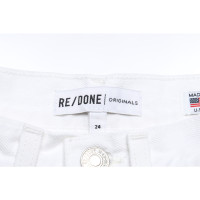 Re/Done Shorts Cotton in White
