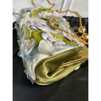 Blumarine Clutch Bag Silk in Green