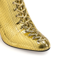 Sergio Rossi Stiefel aus Leder in Gold